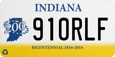 IN license plate 910RLF