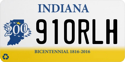 IN license plate 910RLH