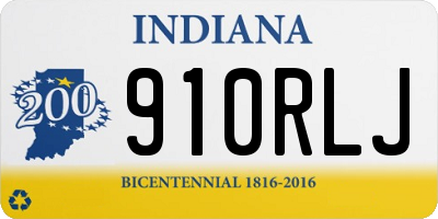 IN license plate 910RLJ