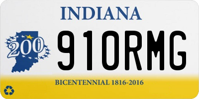 IN license plate 910RMG