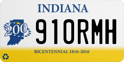 IN license plate 910RMH