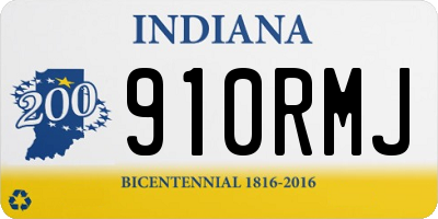 IN license plate 910RMJ