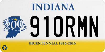 IN license plate 910RMN