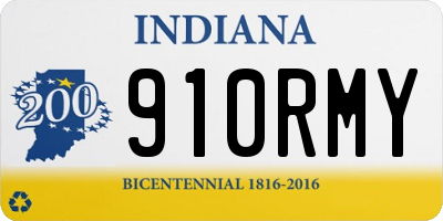 IN license plate 910RMY