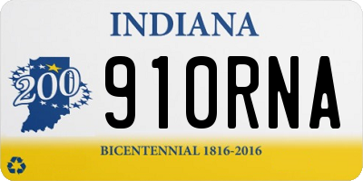 IN license plate 910RNA