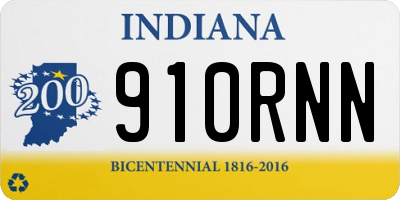 IN license plate 910RNN