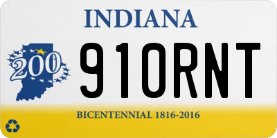IN license plate 910RNT