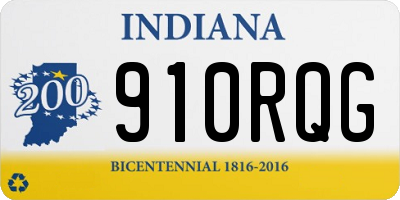 IN license plate 910RQG