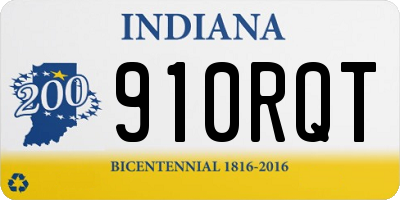 IN license plate 910RQT