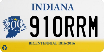 IN license plate 910RRM