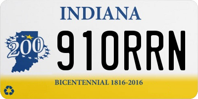 IN license plate 910RRN