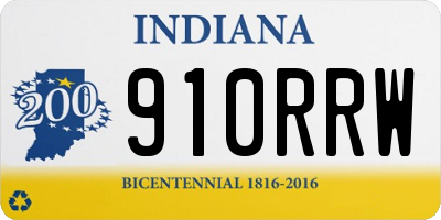 IN license plate 910RRW