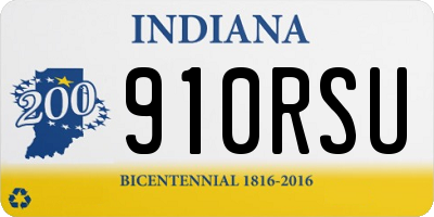 IN license plate 910RSU