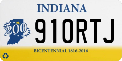 IN license plate 910RTJ