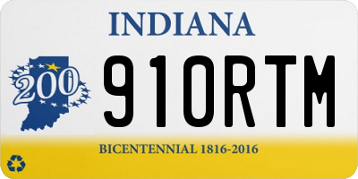 IN license plate 910RTM