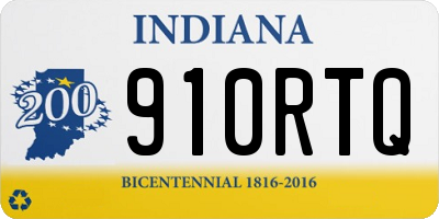 IN license plate 910RTQ