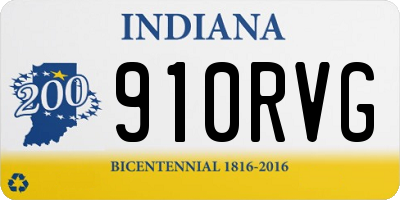 IN license plate 910RVG