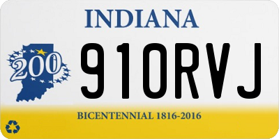 IN license plate 910RVJ