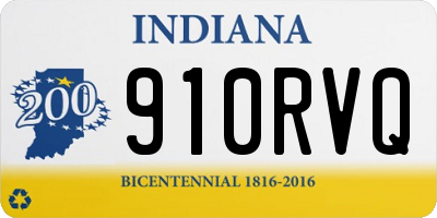 IN license plate 910RVQ