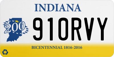 IN license plate 910RVY