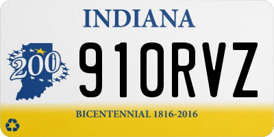 IN license plate 910RVZ