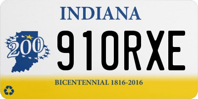IN license plate 910RXE