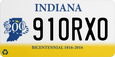 IN license plate 910RXO