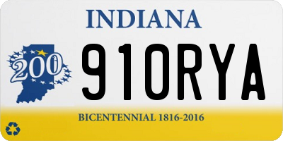IN license plate 910RYA
