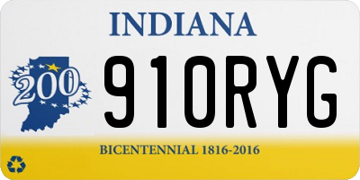 IN license plate 910RYG