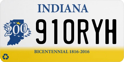 IN license plate 910RYH