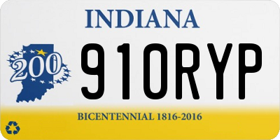 IN license plate 910RYP