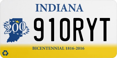 IN license plate 910RYT