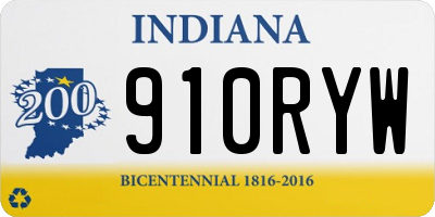 IN license plate 910RYW