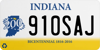 IN license plate 910SAJ