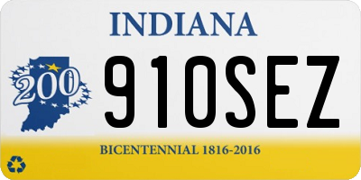 IN license plate 910SEZ