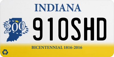 IN license plate 910SHD