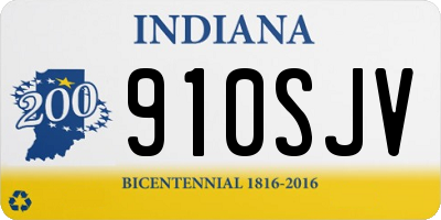IN license plate 910SJV