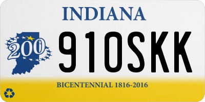 IN license plate 910SKK