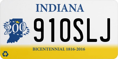 IN license plate 910SLJ