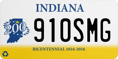 IN license plate 910SMG