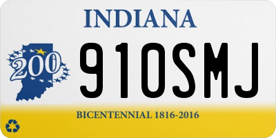 IN license plate 910SMJ