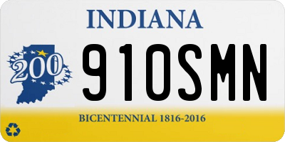 IN license plate 910SMN