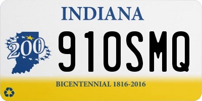 IN license plate 910SMQ