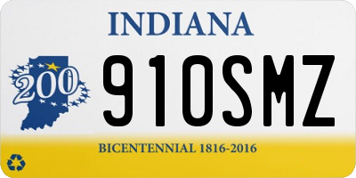 IN license plate 910SMZ