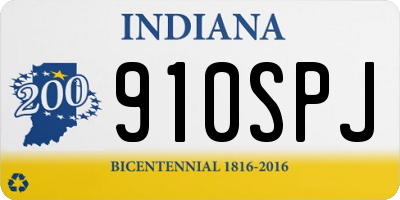 IN license plate 910SPJ