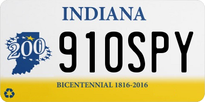 IN license plate 910SPY