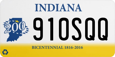 IN license plate 910SQQ