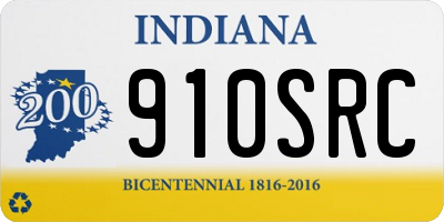 IN license plate 910SRC
