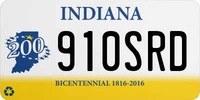 IN license plate 910SRD