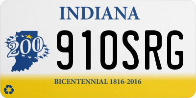IN license plate 910SRG